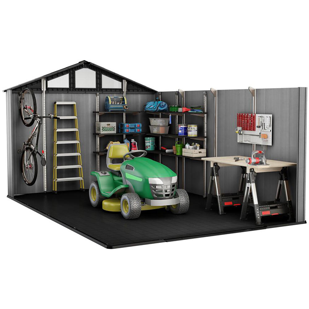 Keter Stronghold 10 x 15ft Grey Apex Garden Storage Shed Image 4