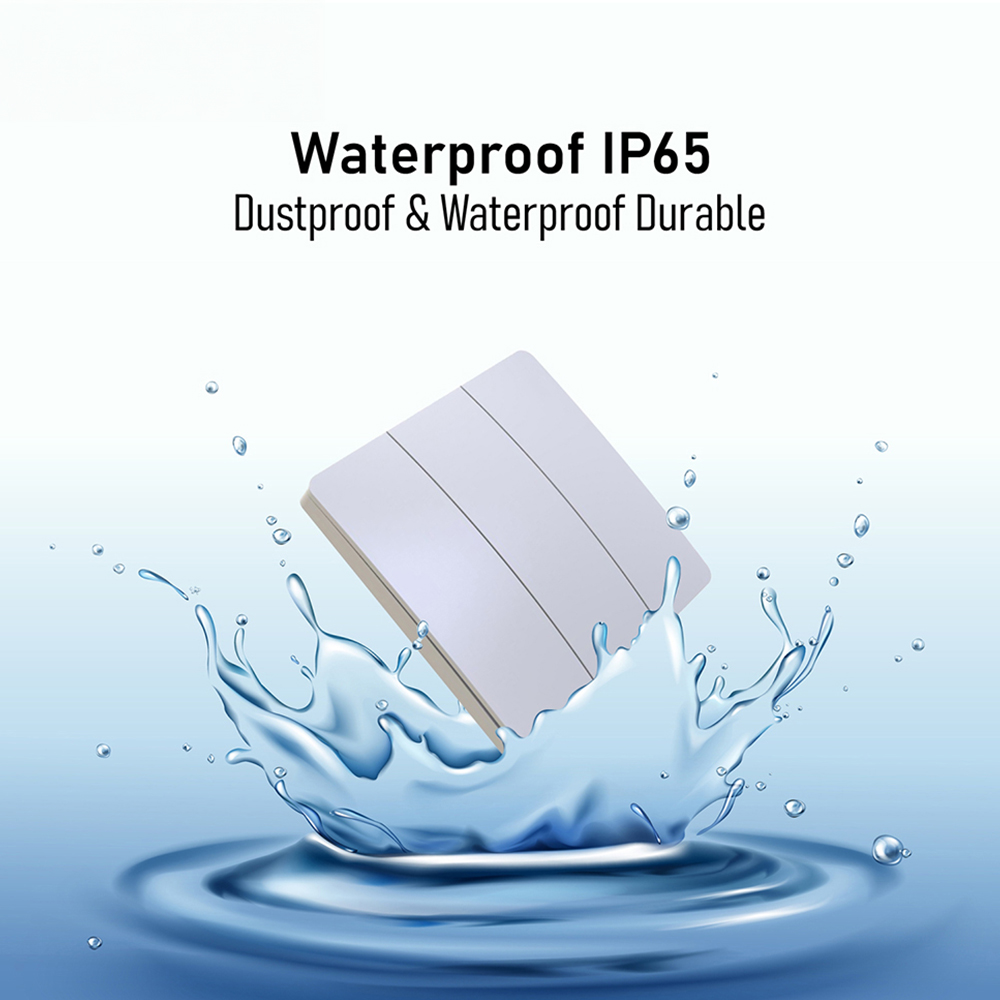 ENER-J PRO 3 Gang White Wireless Kinetic Switch Image 3