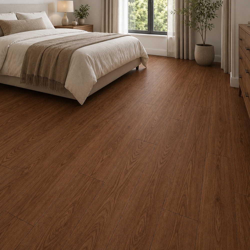 Britwall Victorian Oak Wood-Embossed SPC Vinyl Flooring 1220 x 181mm 10 Pack Image 1