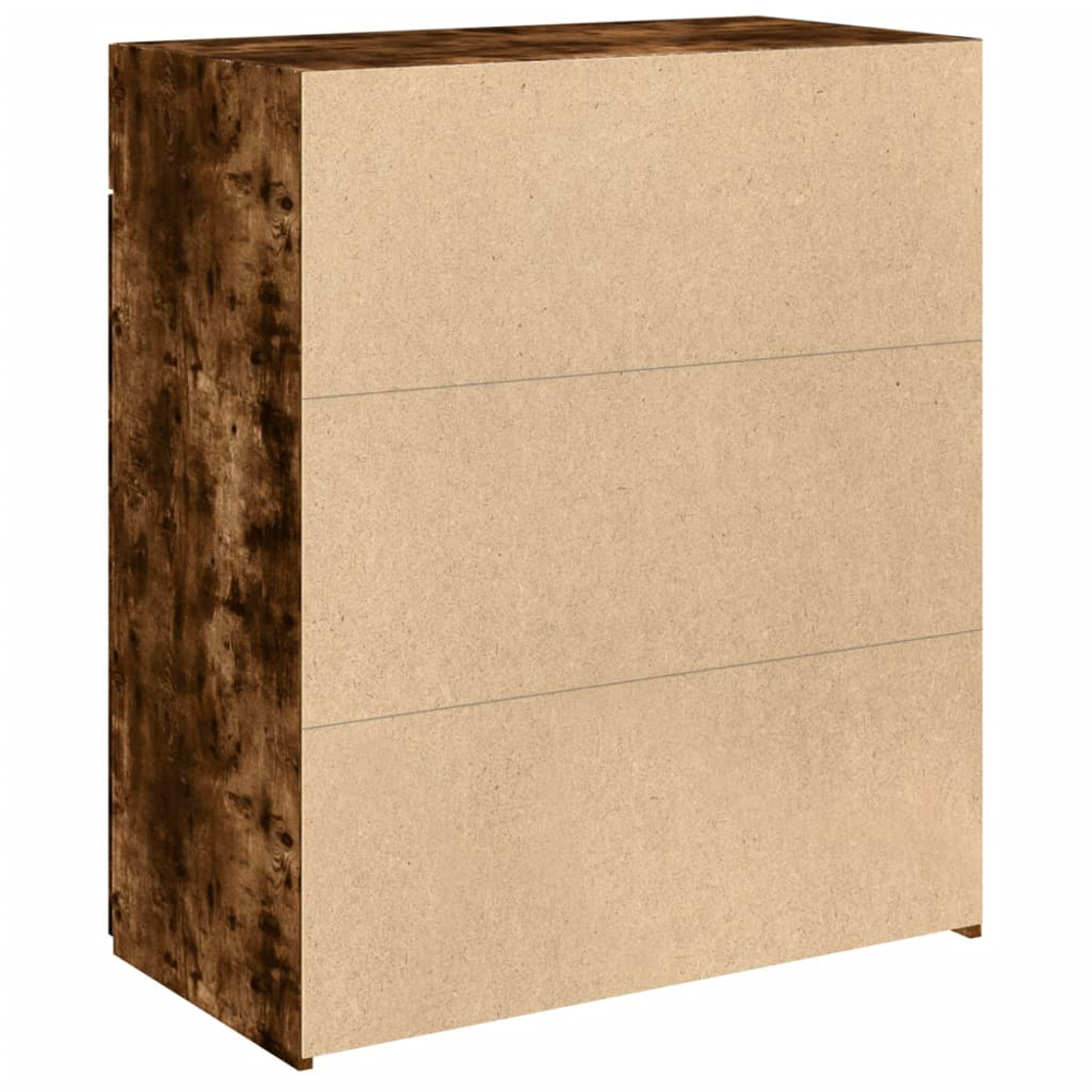 vidaXL 2 Door 2 Drawer Smoked Oak Sideboard Image 6