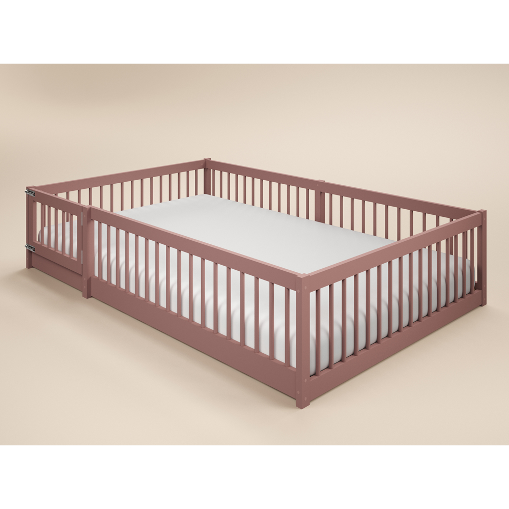 Flair Imogen Small Double Pink Montessori Toddler Floor Bed Image 3