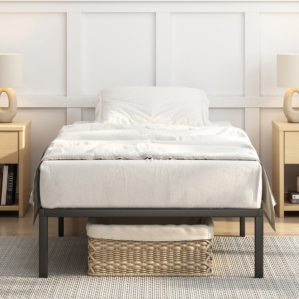Brooklyn Florence Single Black Metal Bed Frame Image 3