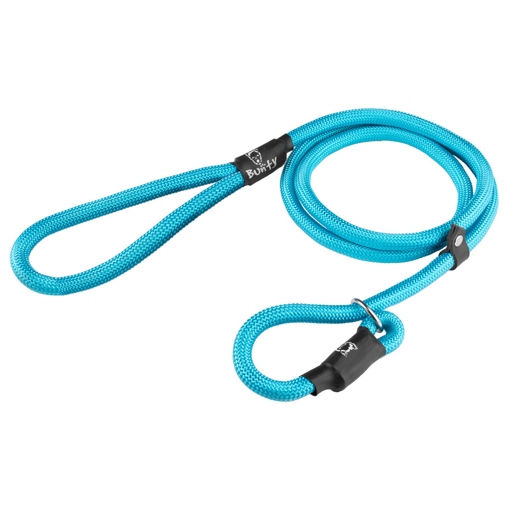 Bunty Large 10mm Light Blue Rope Slip-On Lead For Dogs Image 1