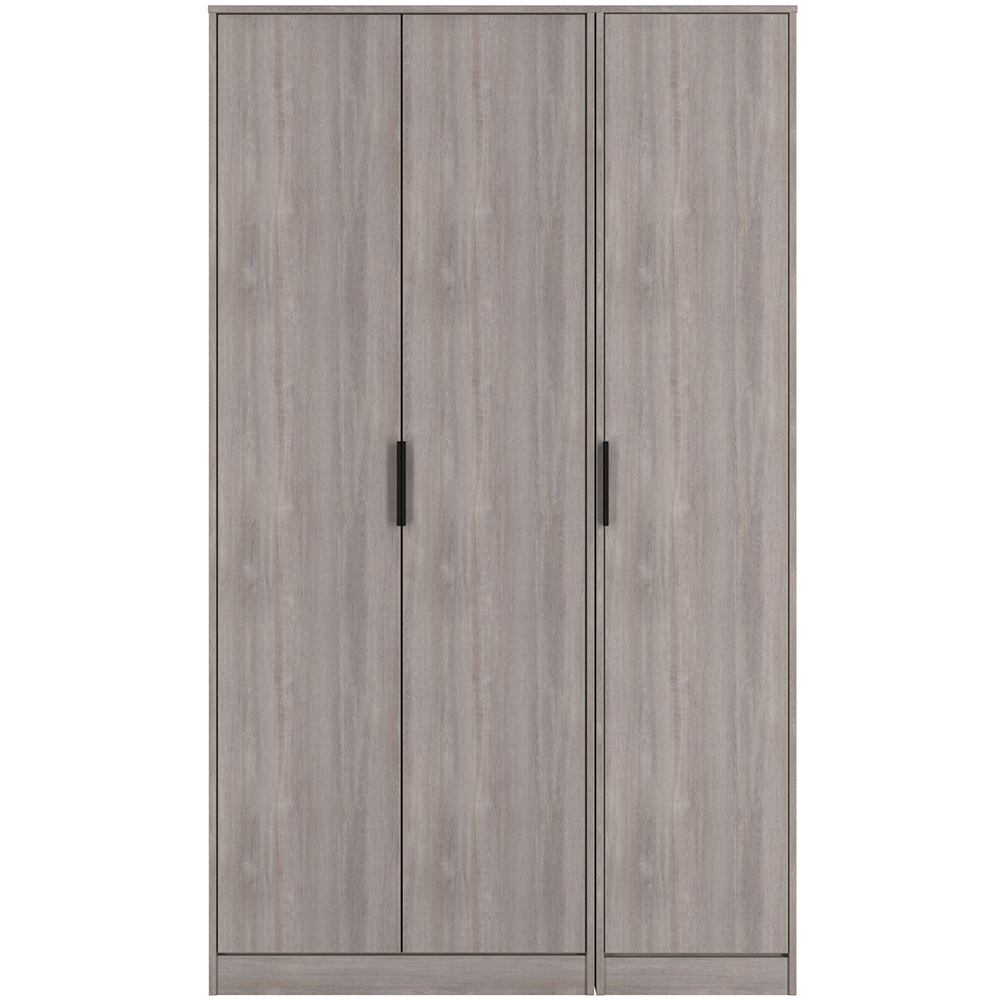 Crowndale Hong Kong 3 Door Grey Oak Tall Wardrobe Ready Assembled Image 2