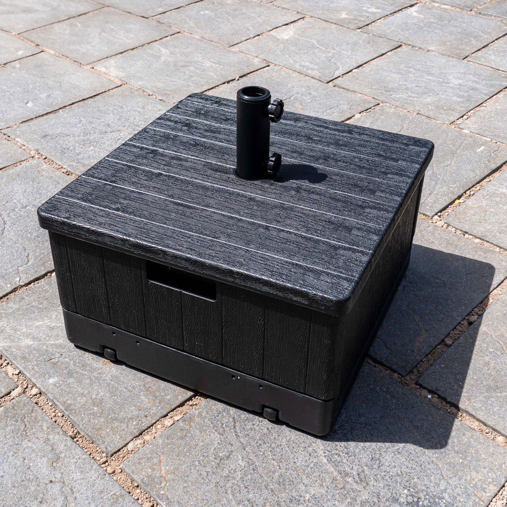 Jack Stonehouse 38-48mm Pole Water and Sand Fillable Heavy Duty Parasol Base with Wheels Image 7