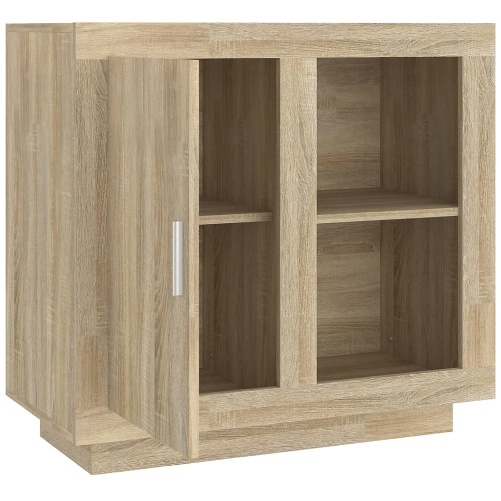 vidaXL Single Door 2 Shelf Sonoma Oak Sideboard Image 6