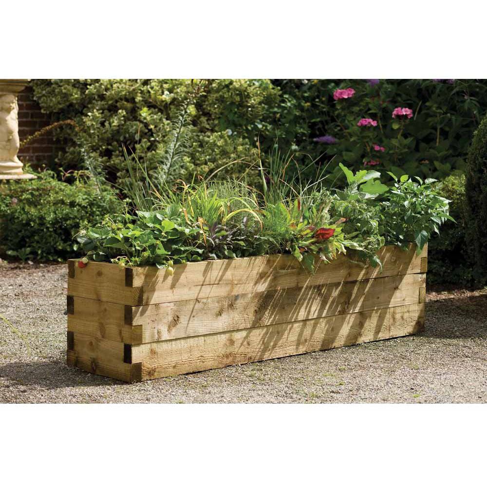 Forest Garden Timber Caledonian Trough Raised Bed Image 3