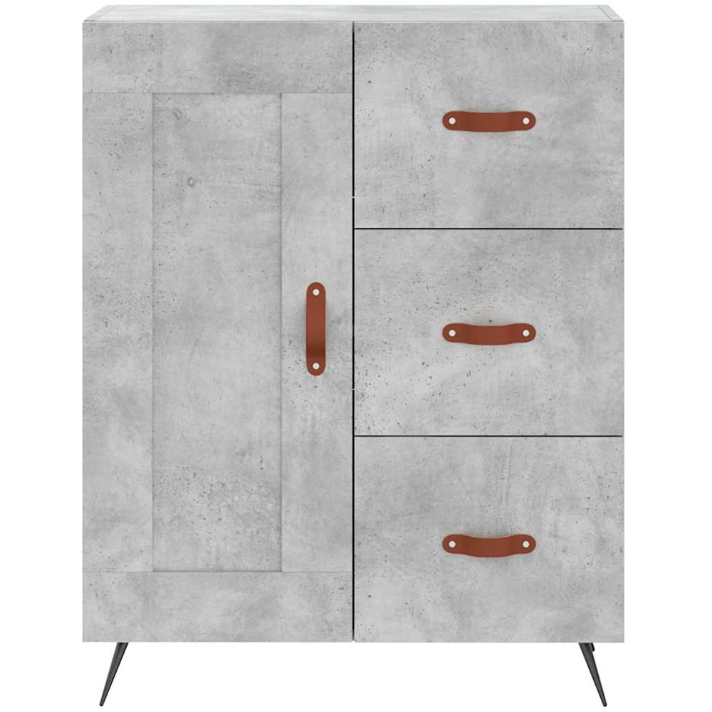 vidaXL 3 Door 3 Drawer Concrete Grey Highboard Image 8