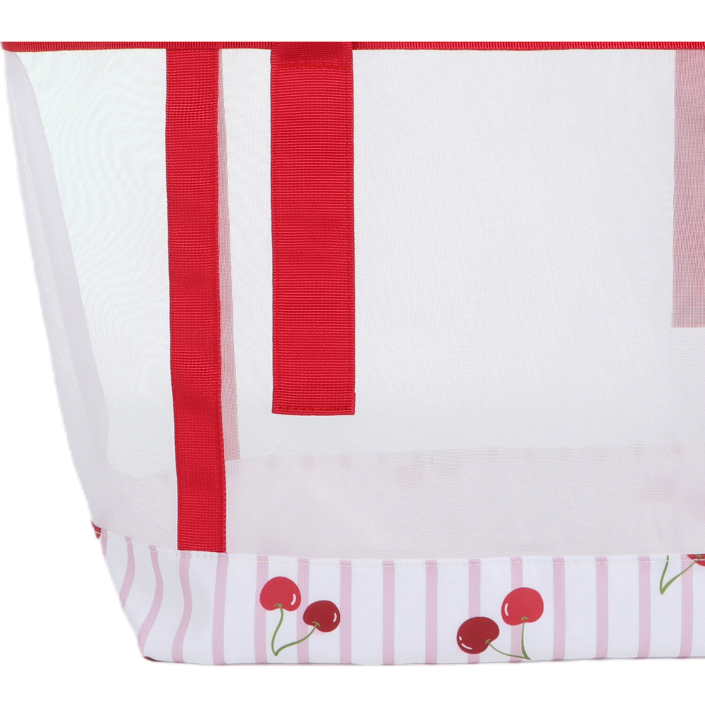 Cherry Mesh Beach Bag Image 2
