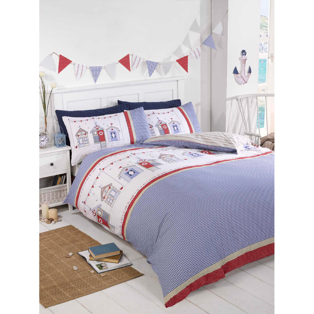 Rapport Home King Size Multicolour Beach Hut Duvet Set Image 2