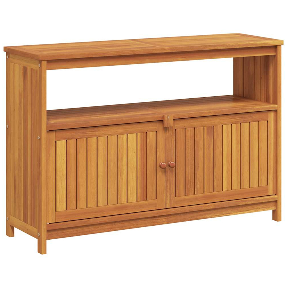 vidaXL 2 Door Single Open Shelf Garden Console Table Image 2