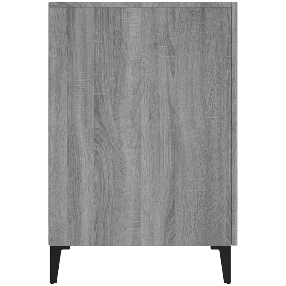 vidaXL Modern Large Desk Smoked Oak Image 6