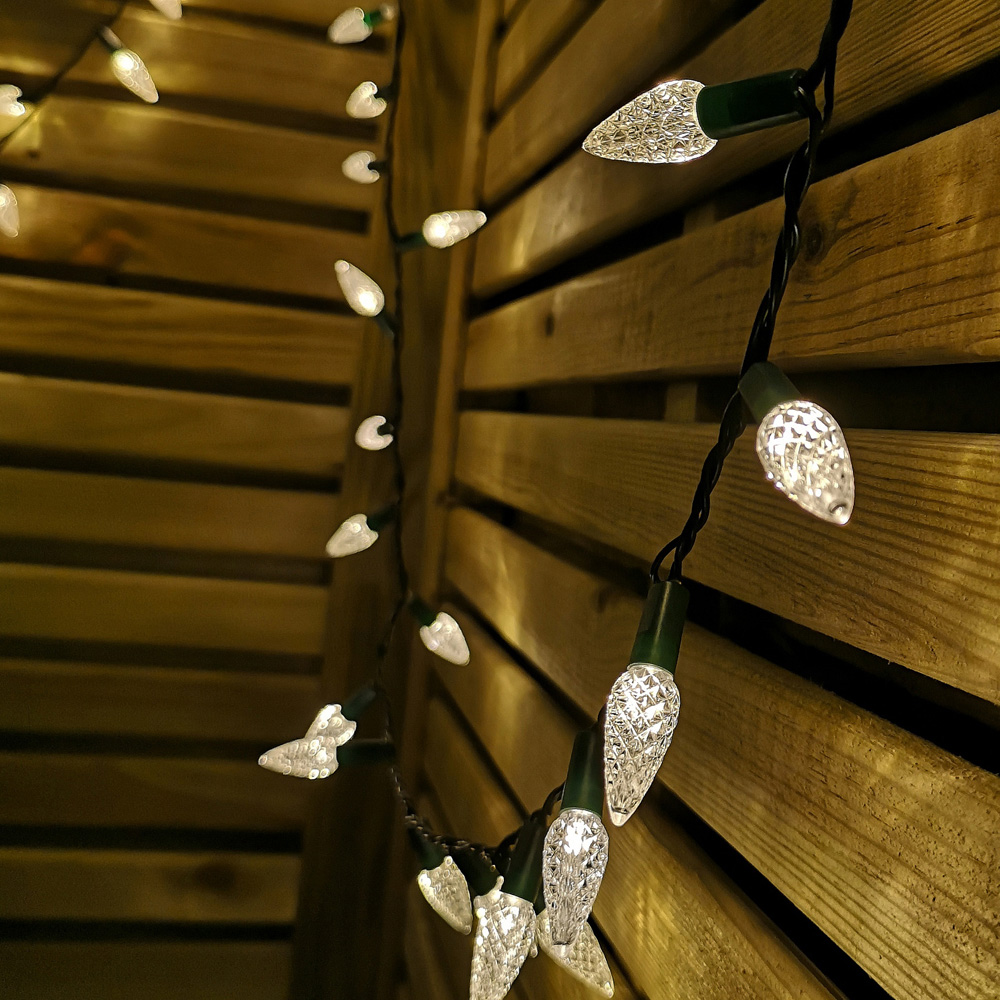 Samuel Alexander 300 Warm White LED Green Cable Pinecone String Light 15m Image 7