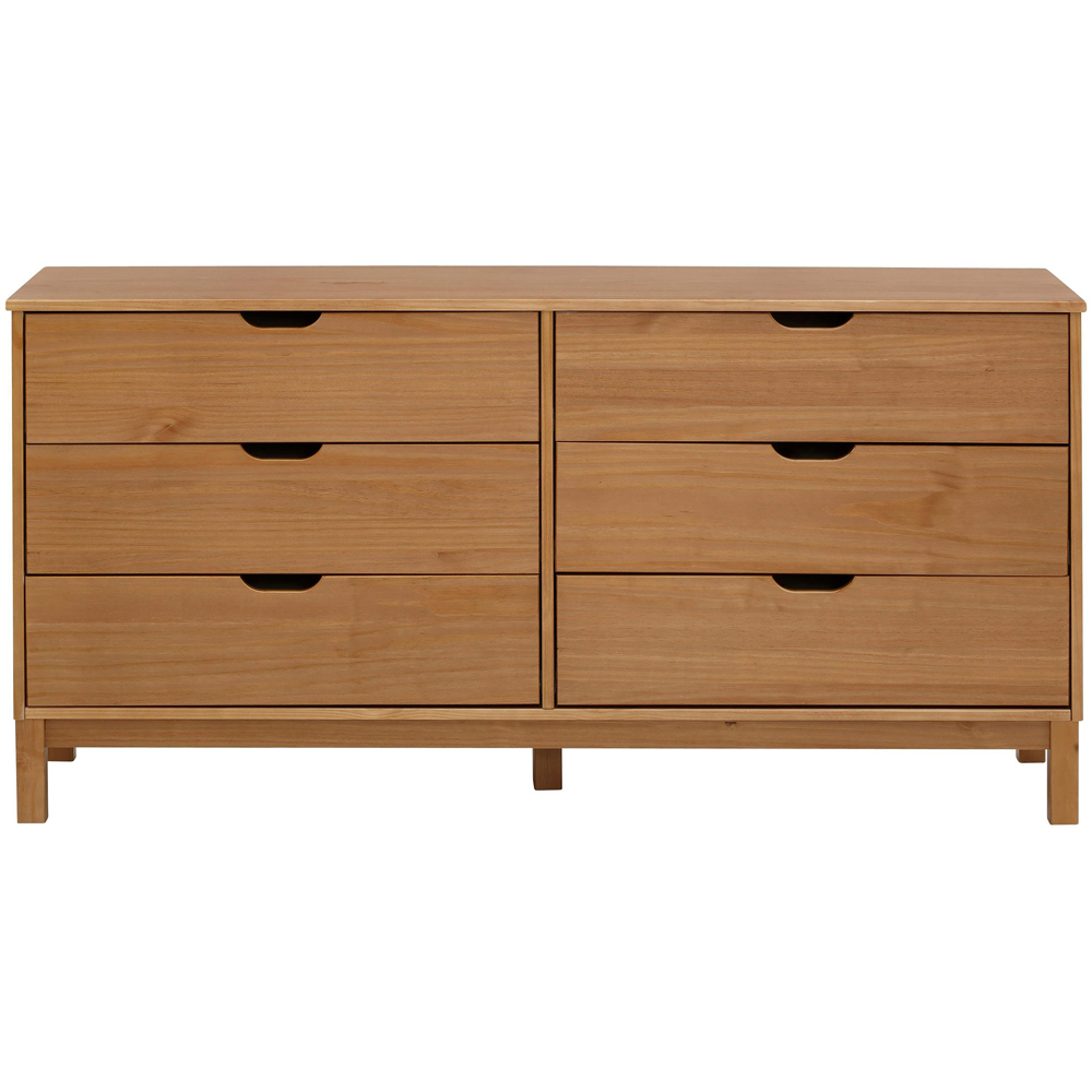 Loft24 Post 6 Drawer Solid Wood Chest of Drawers Image 5
