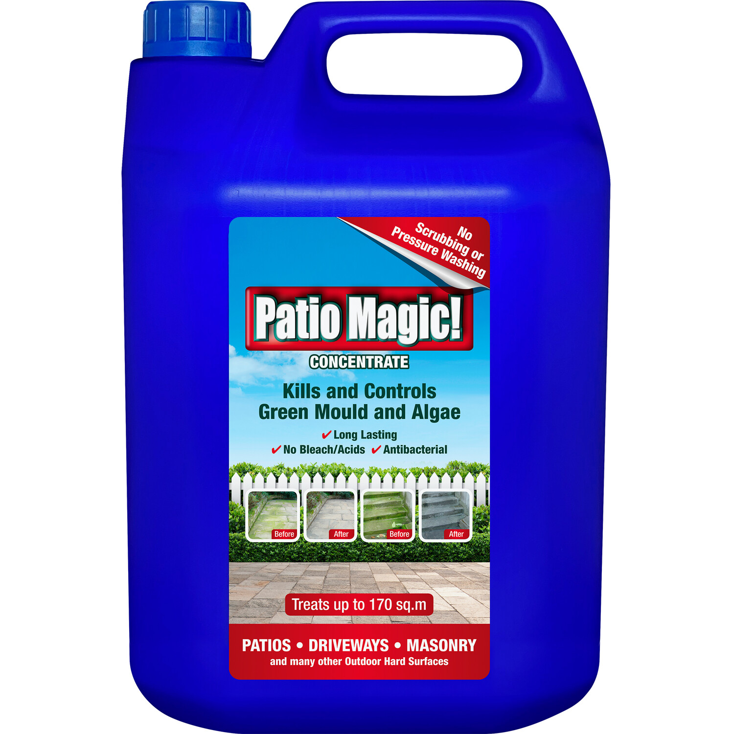 Patio Magic Mould and Algae Cleaner Blue 5l Image 1
