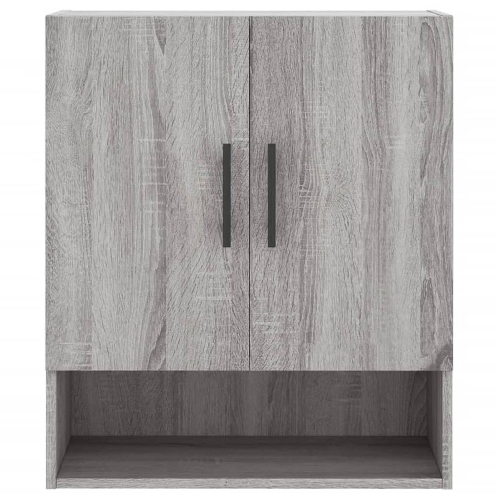 vidaXL 2 Door Single Shelf Grey Sonoma Oak Wall Cabinet Image 5