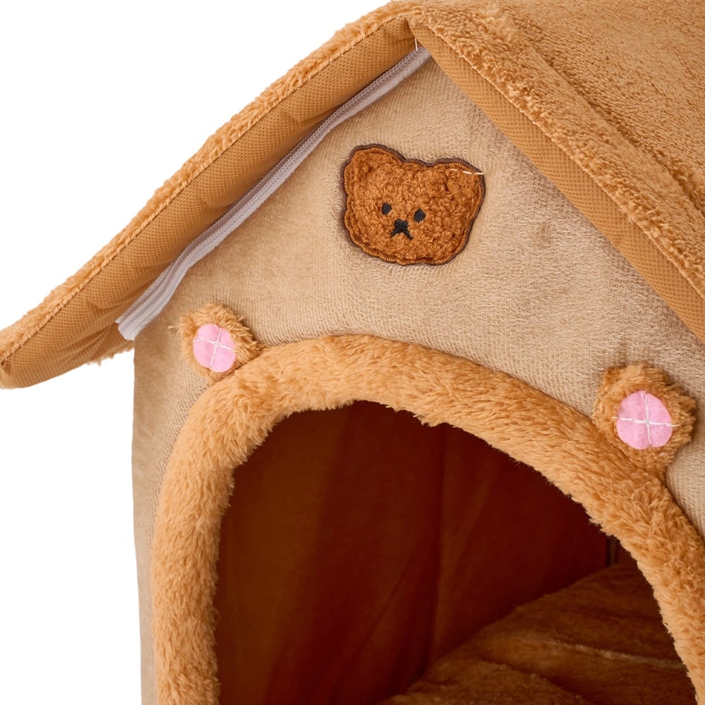 H&O Direct Brown Washable Soft Warm Pet House Image 5