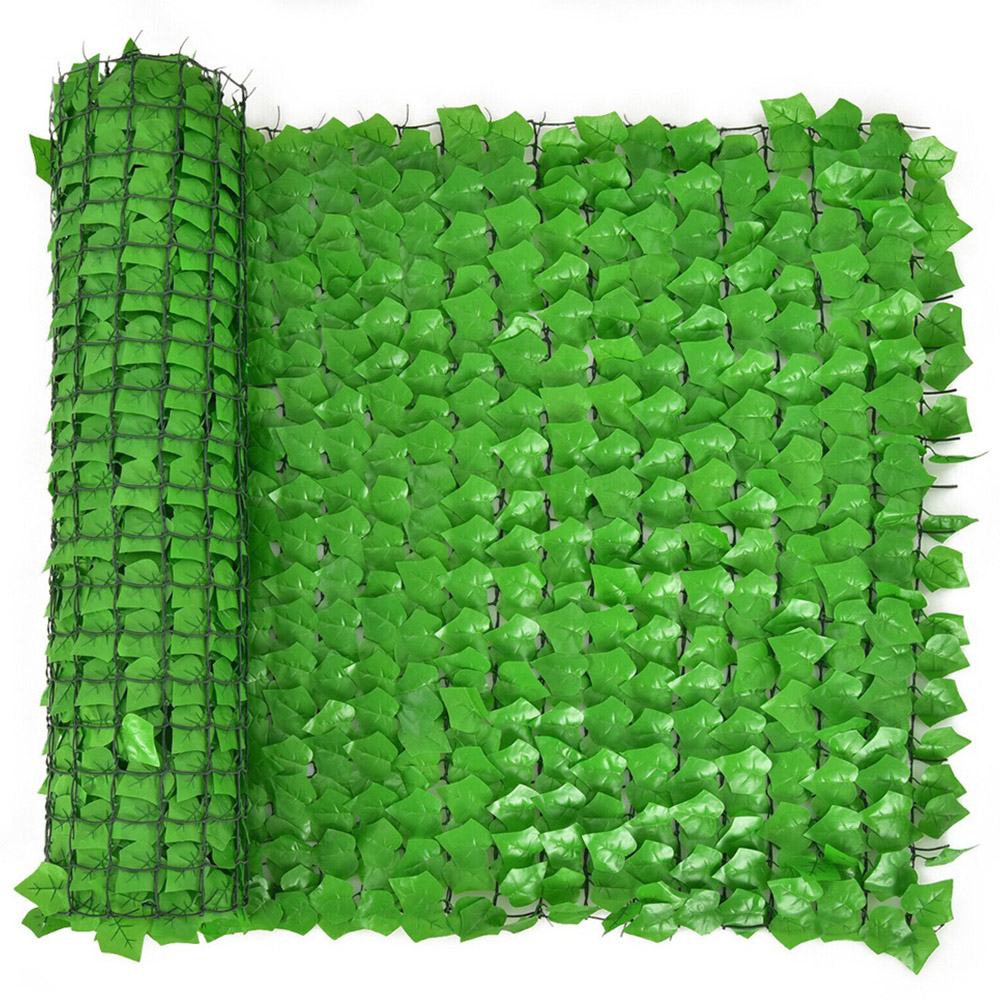 Costway Artificial Hedge Ivy Leaf 3 x 1m Size 2 Image 2