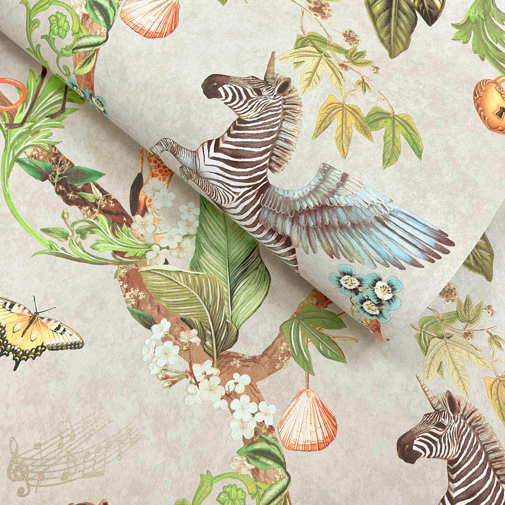 Holden Decor Safari Symphony Beige Wallpaper Image 2