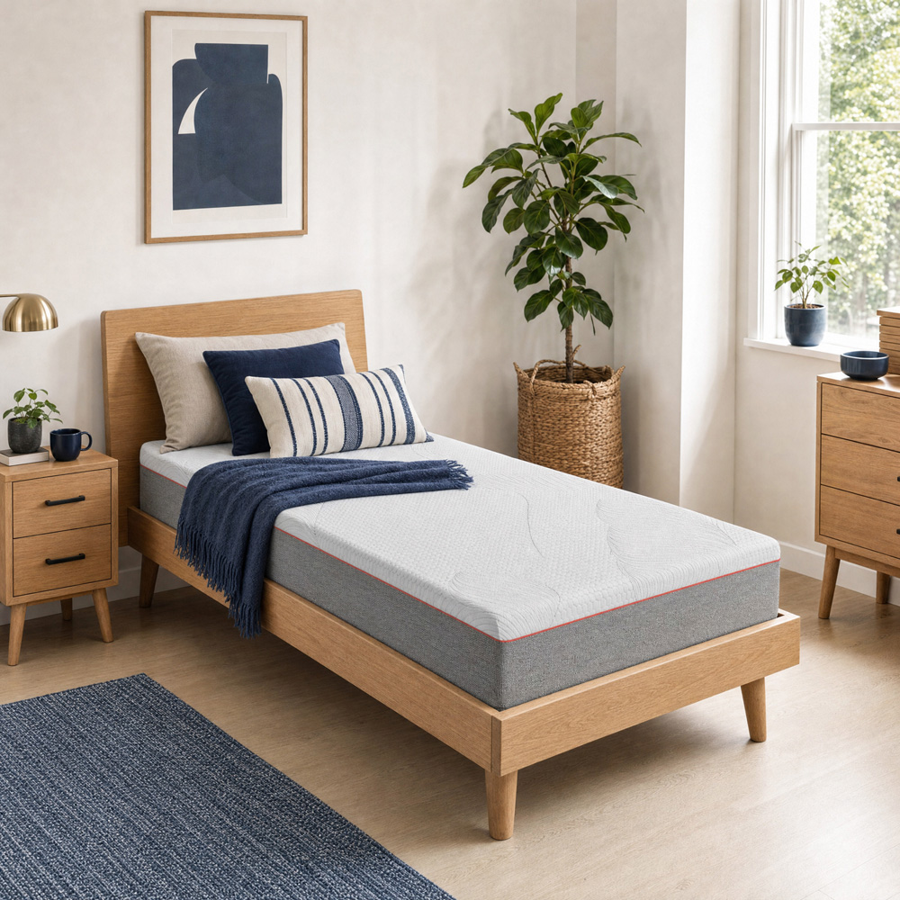 Visco Therapy Single Harmony Memory Pocket Sprung Mattress with Deep Sleep Pillow Image 2