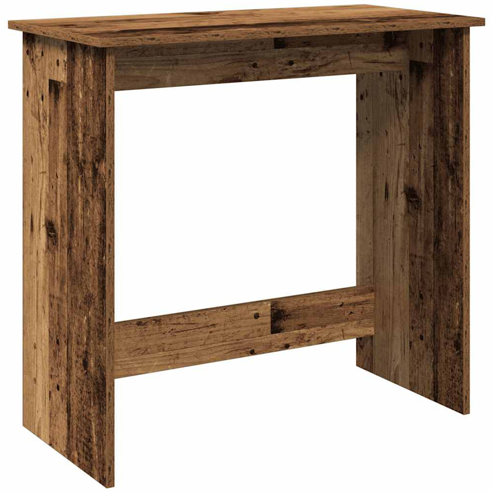 vidaXL Computer Desk Old Wood Effect Image 2