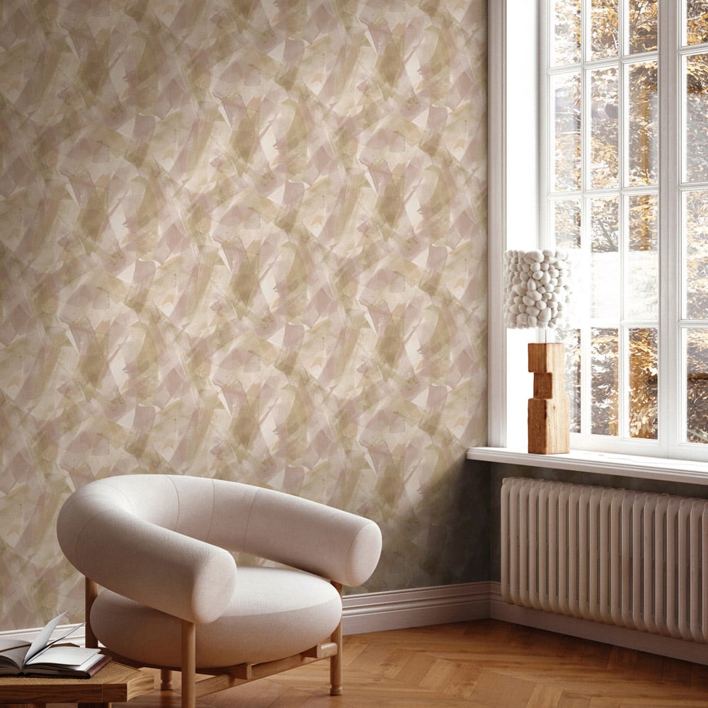 Holden Artistry Blush Coral Wallpaper Image 4