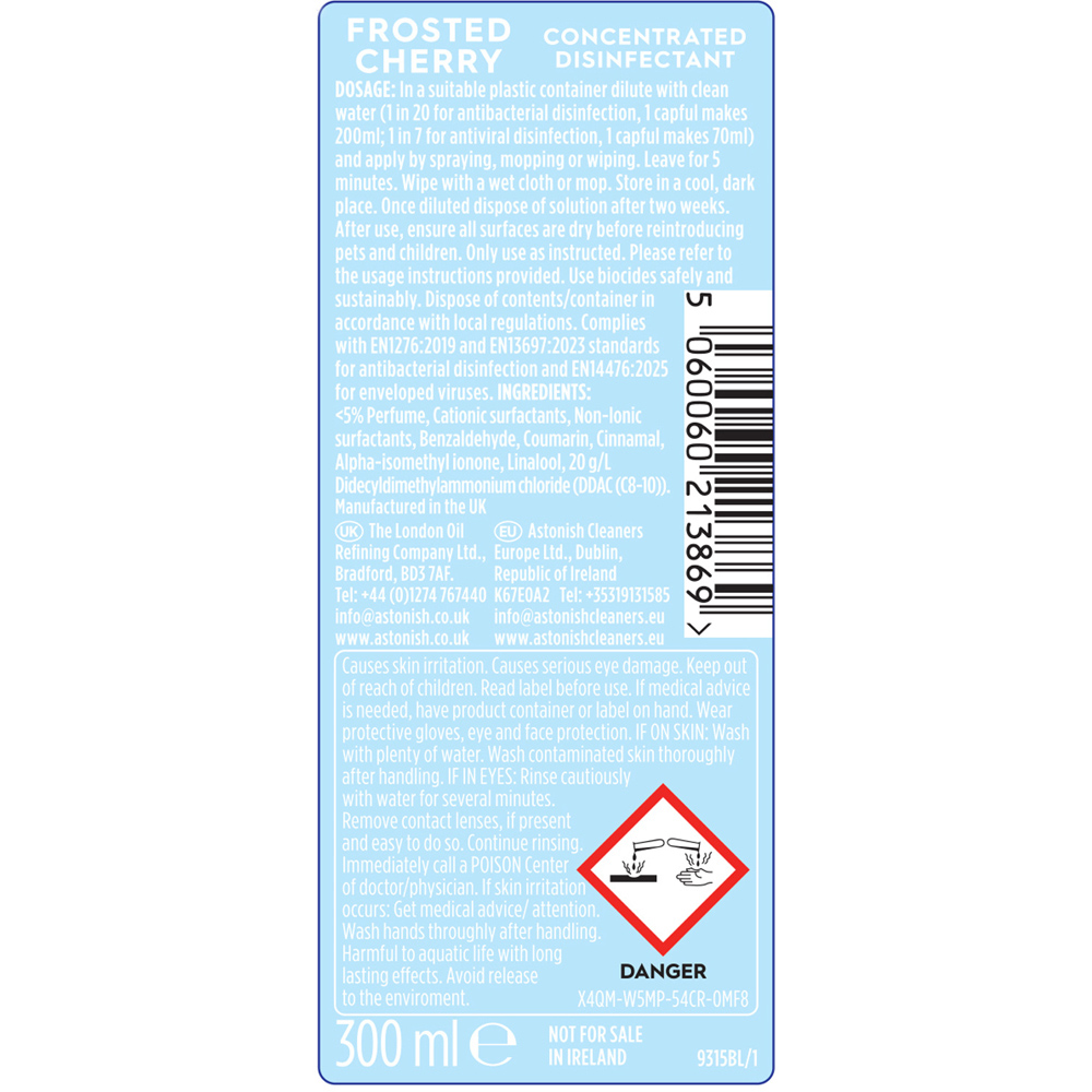 Astonish Concentrated Disinfectant Frosted Cherry Image 2