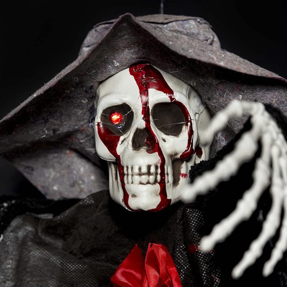 Shatchi  Halloween Sensor-Activated Skeleton Pair Flying Scary Decor Image 5