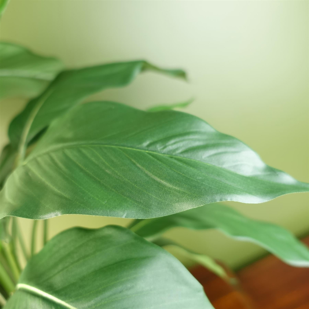 Leaf White Spathiphyllum Peace Lily Artificial Plant in Pot 2ft Image 4