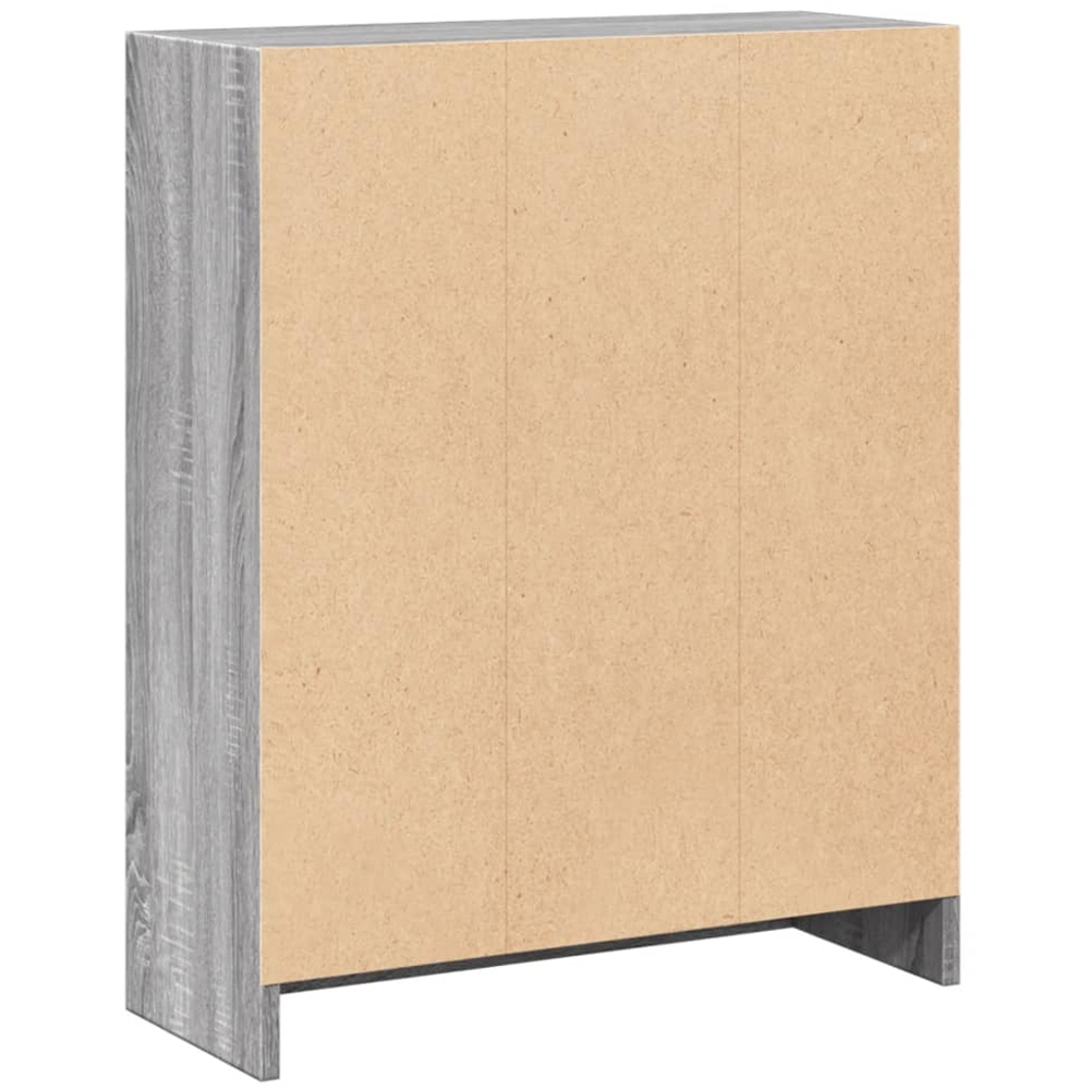 vidaXL 2 Shelf Grey Sonoma Bookcase Image 6