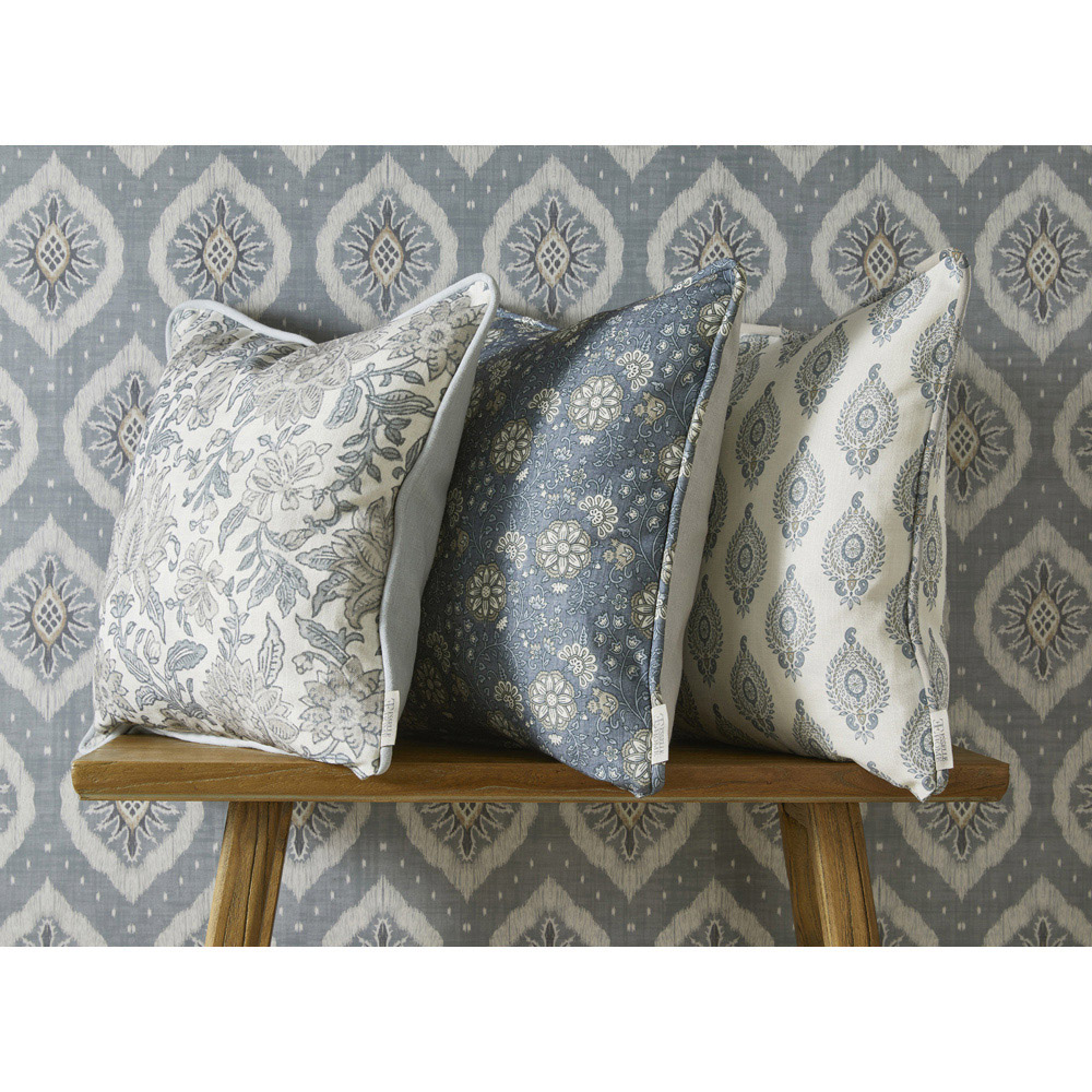 Esselle Home Odina Ikat Soft Blue Wallpaper Image 6