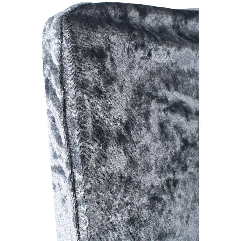 Living and Home Grey Dining Chair Cover with Elastic Band Set of 2 Image 3