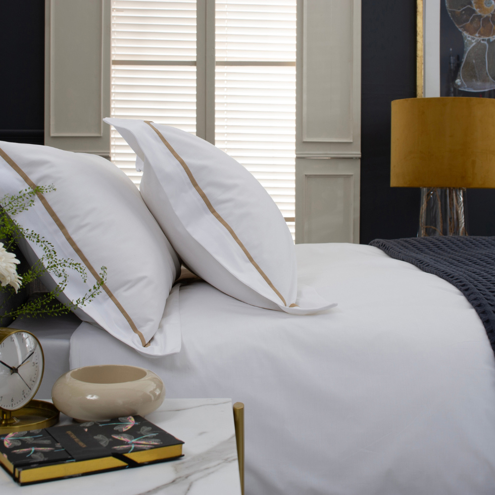 The Lyndon Company Hampstead Single Gold Duvet Set Image 2