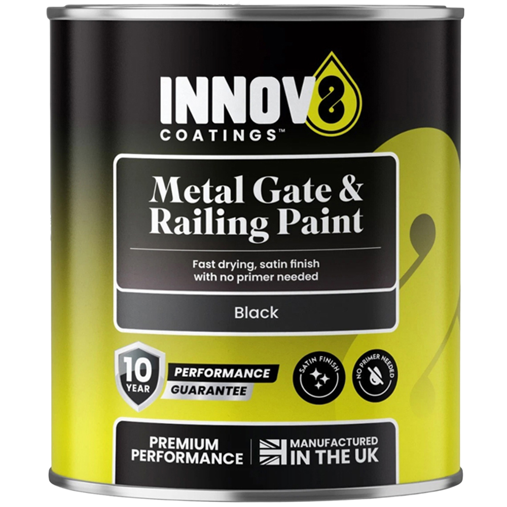 Innov8 Coatings Black Gate and Railing Paint 750ml Image 2