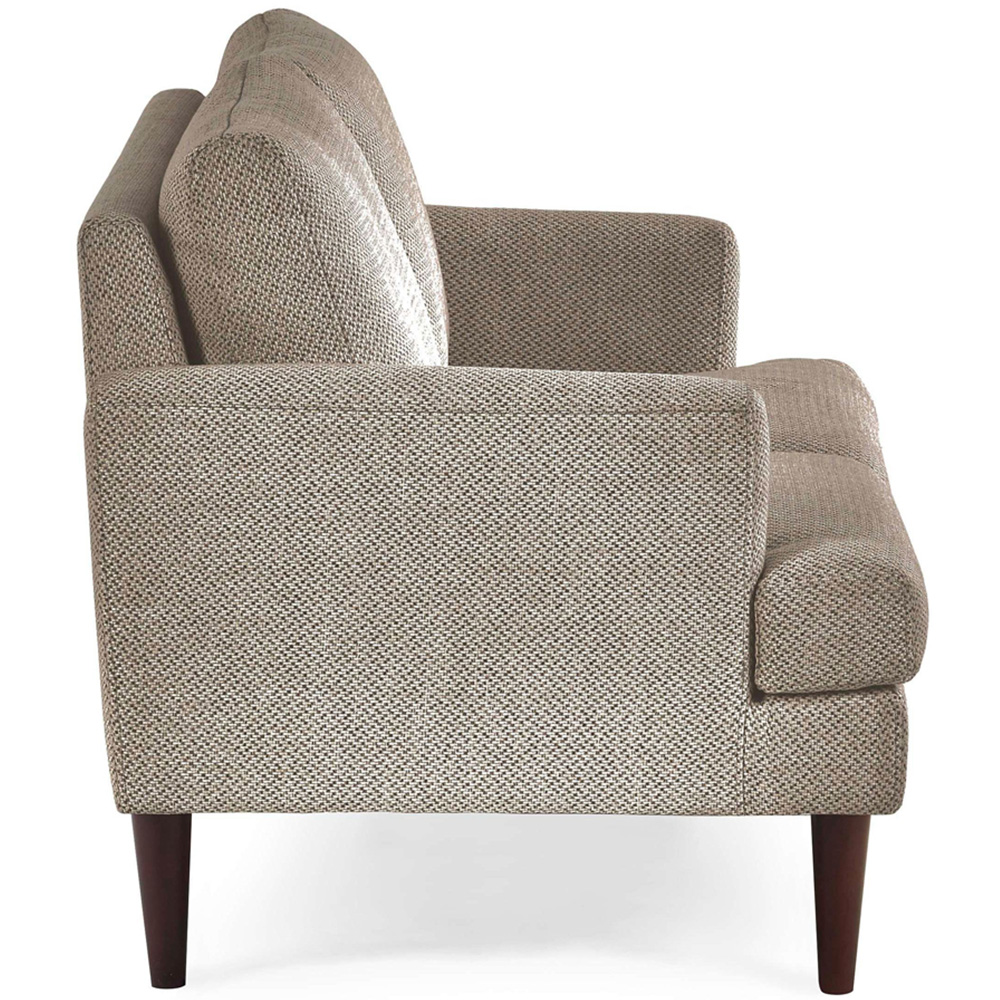 Julian Bowen Daisy 2 Seater Coyote Grey Chenille Upholstered Compact Sofa Image 4