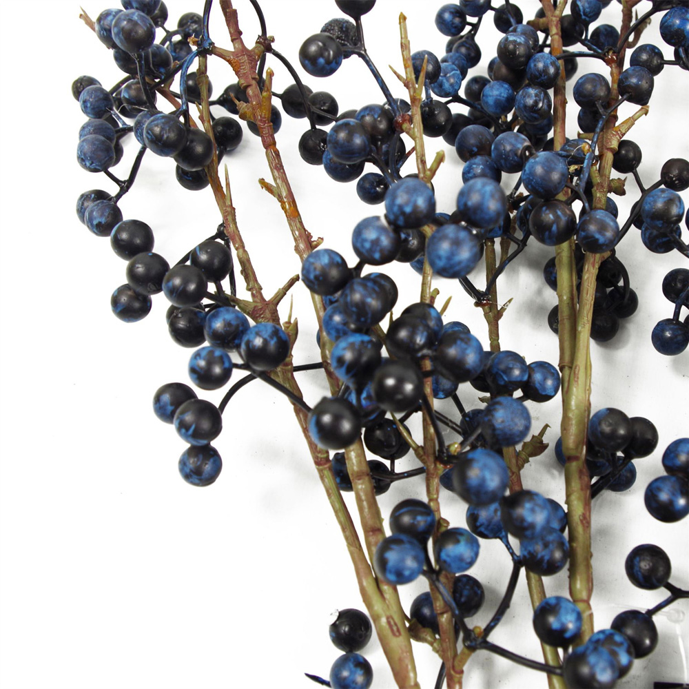 Leaf Blue Berry Artificial Christmas Spray 70cm 6 Pack Image 3