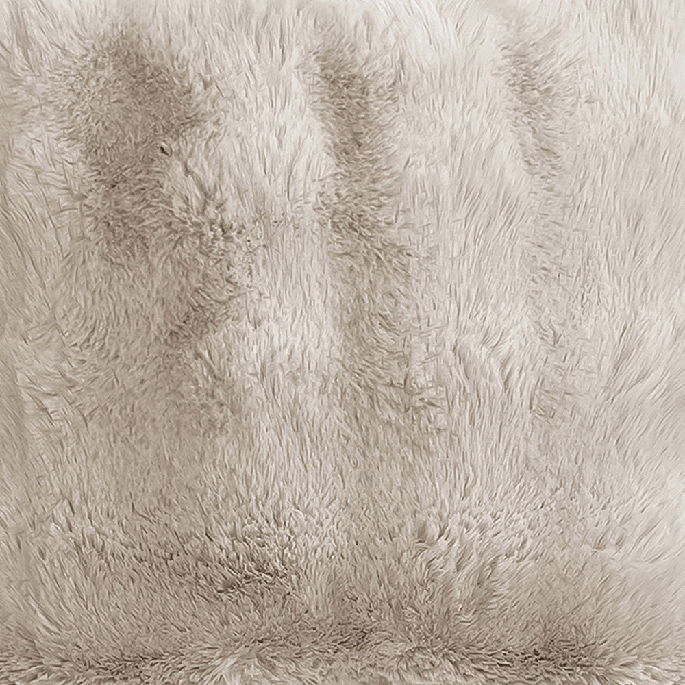 Sweet Dreams Alpine Cream Faux Fur Cushion 43 x 43cm Image 2