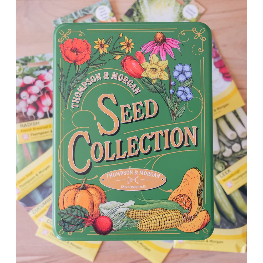 Thompson & Morgan Hard Good Seed Collection Tin with Veg Seed Image 6