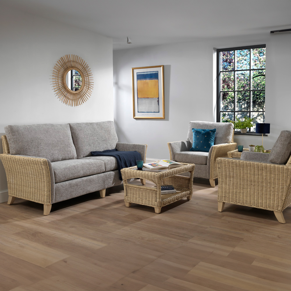Desser Arlington 5 Seater Grey Fabric Sofa Set Image 1