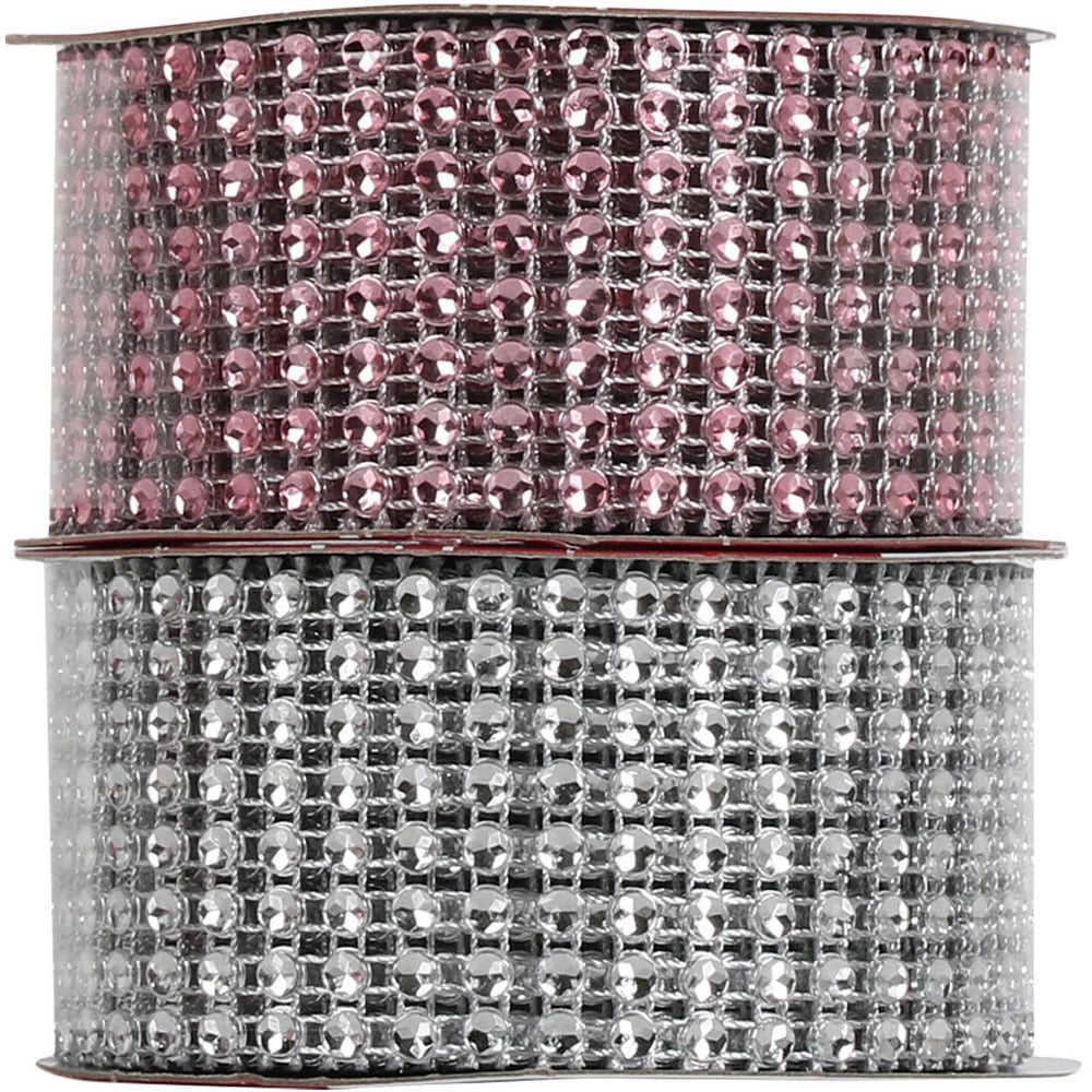 Single Rhinestone Ribbon Roll in Assorted styles Image