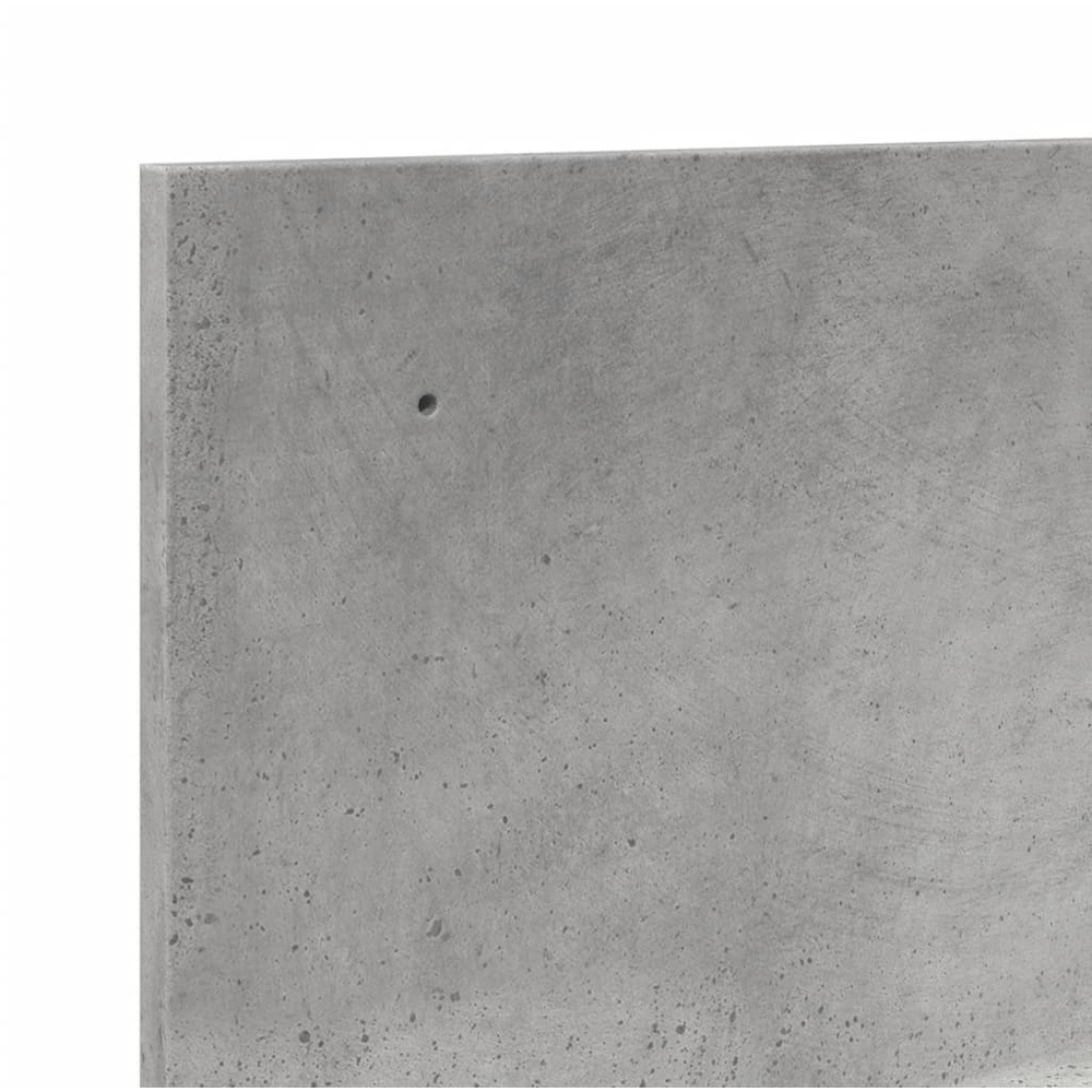 vidaXL 3 Shelf Concrete Grey Wall Cabinet Image 6