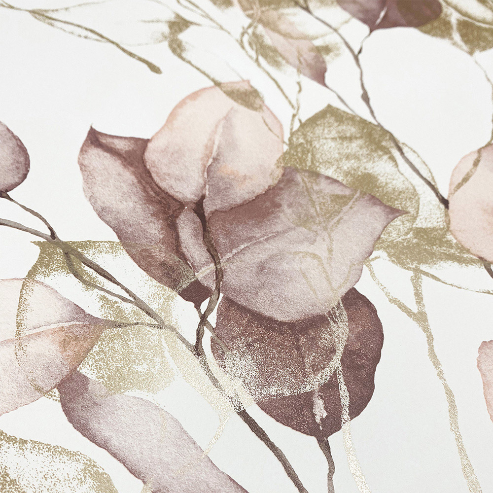 Muriva Eucalyptus Blush Wallpaper Image 4