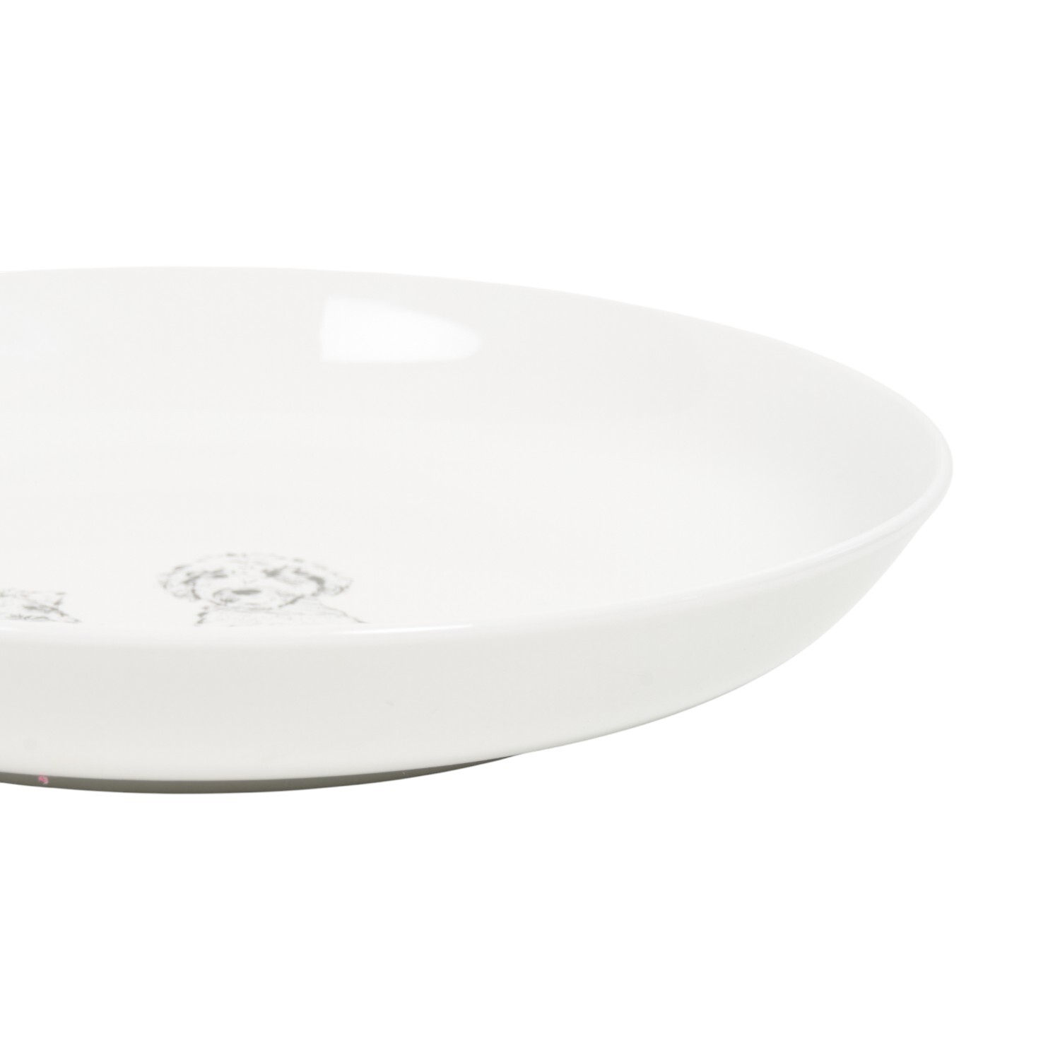 Waggy Tails Serving Bowl White Image 3