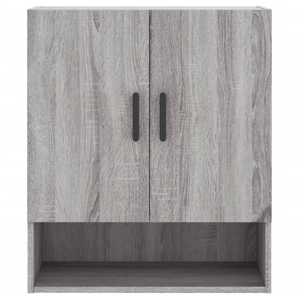 vidaXL 2 Door Single Shelf Grey Sonoma Oak Wall Cabinet Image 5
