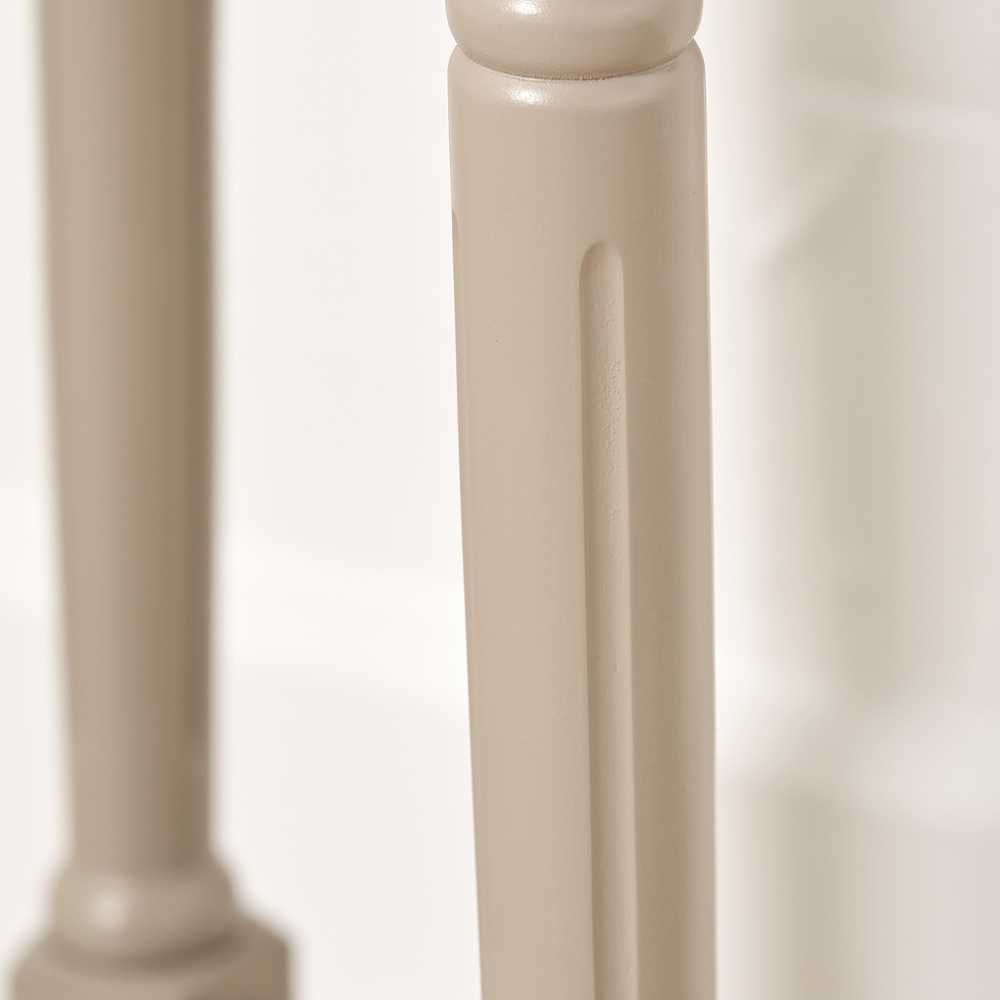 Pacific Lifestyle Heritage Single Shelf Putty Cream Pine Wood Accent Table Image 4