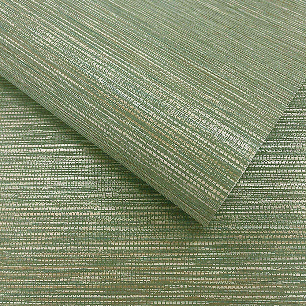 Rasch Wallpaper Grasscloth Texture Green Wallpaper Image 2