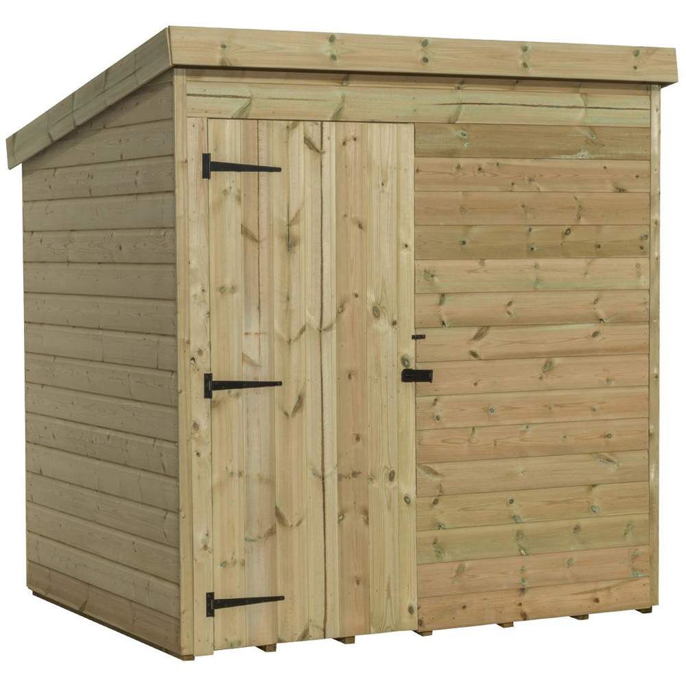 Empire Sheds 1000 7 x 7ft Door Tongue and Groove Pent Garden Shed Image 1