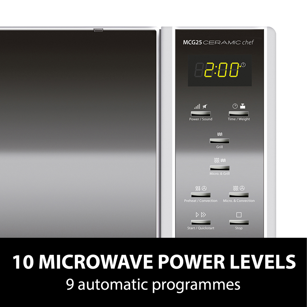 CASO Design MCG25 Ceramic Chef 25L Combination Microwave Oven with Grill Image 5