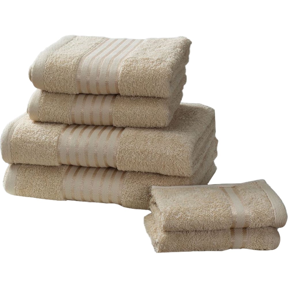 Rapport Home Windsor Latte Cotton Face Cloth Image 1