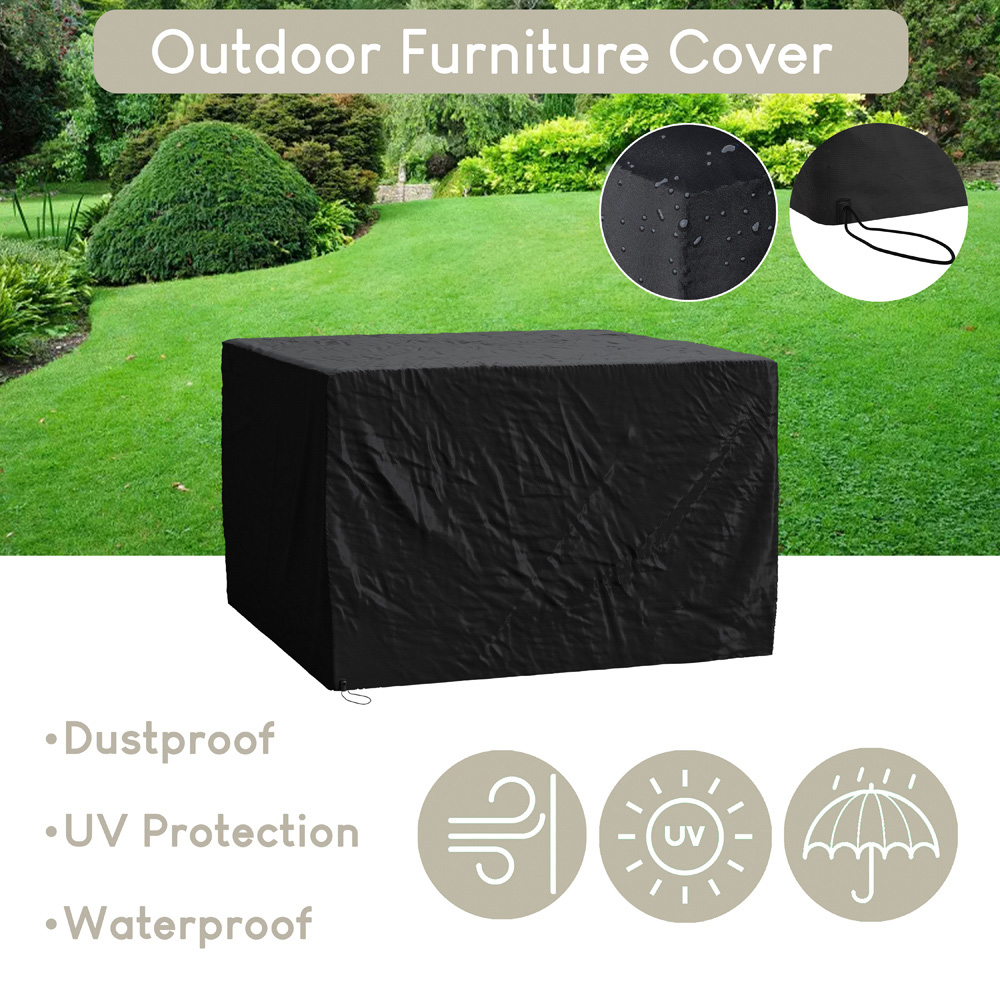 GARDEN VIDA Kendal 4 Seater Grey PE Rattan Garden Lounge Set with Cover Image 7